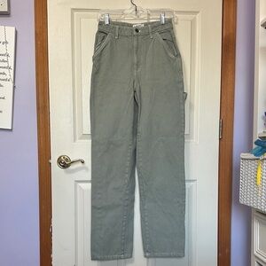Cotton On Women's Green Grey Carpenter Pants
